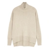 Lisa Yang Women's Heidi Oversized Cashmere Turtleneck Sweater In Beige