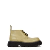 BOTTEGA VENETA THE BOUNCE OLIVE LEATHER ANKLE BOOTS,3308665