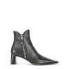 ALEXANDER WANG LANE 50 BLACK LEATHER ANKLE BOOTS,3964226