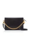 GIVENCHY Cross 3 Grained Leather Crossbody Bag