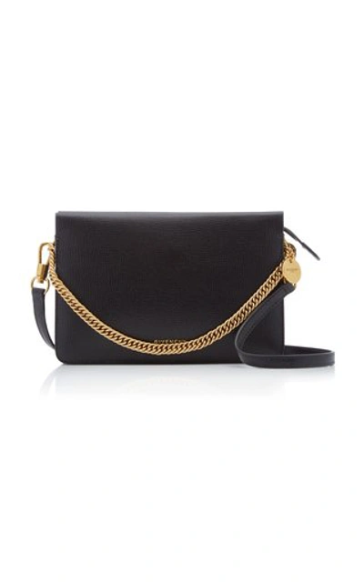 Givenchy Cross3 Grained-leather Cross-body Bag In Black