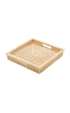 MODA DOMUS WICKER SQUARE TRAY