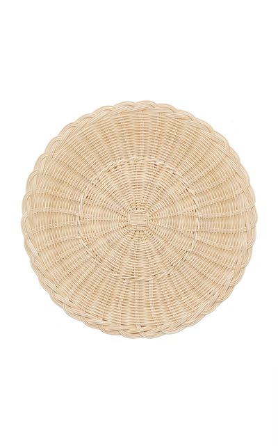 Moda Domus Raffia Charger Plate In Neutral