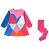 AGATHA RUIZ DE LA PRADA PINK COLOUR BLOCK DRESS SET,1495W20