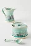 Anthropologie Old Havana Sugar Pot By  In Blue Size Sugar