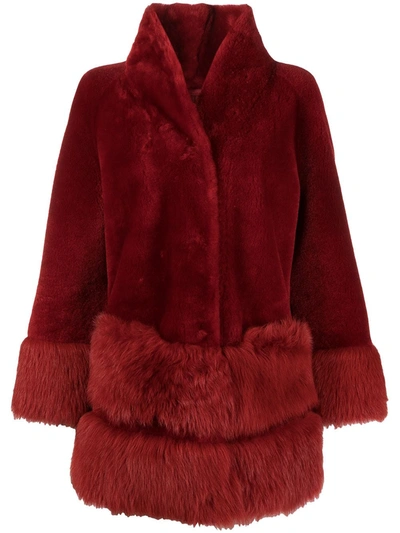 Suprema Reversible Red Sheepskin Coat