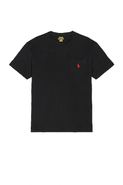 Polo Ralph Lauren Pocket Tee In Black