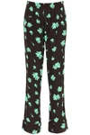 GANNI PRINTED PAJAMAS TROUSERS,11679314