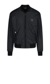 Dolce & Gabbana Dolce&gabbana's Silver-plaque Completes The Design Of This Bomber Jacket For An Auth In Black