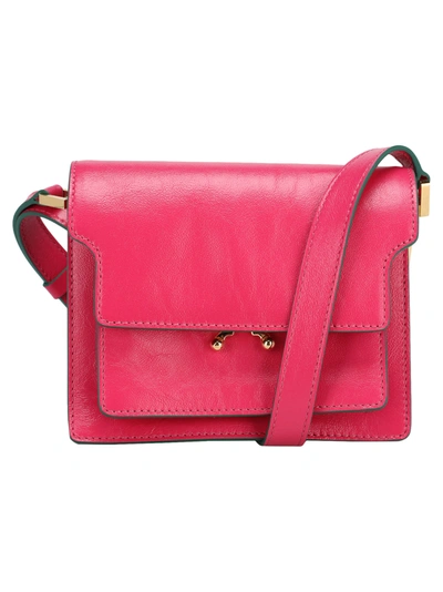 Marni Mini Trunk Soft Bag In Pink