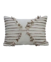 CHICOS HOME CHICOS HOME EMBROIDERED DECORATIVE PILLOW, 14" X 20"