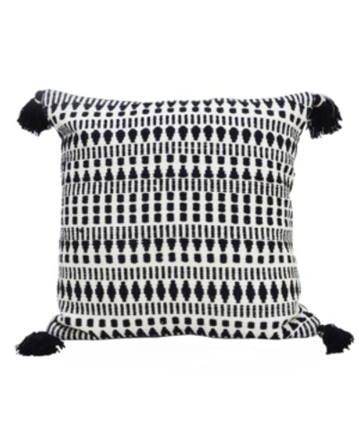Chicos Home Striped Tassels Decorative Pillow, 22" X 22" In Open Miscellaneous