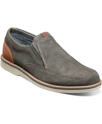 Nunn Bush Men's Barklay Moc Toe Slip-on Men's Shoes In Gray