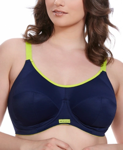 ELOMI FULL FIGURE ENERGISE MOISTURE WICKING UNDERWIRE SPORTS BRA EL8041, ONLINE ONLY