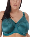 Elomi Cate Full Figure Underwire Lace Cup Bra El4030, Online Only In Teal