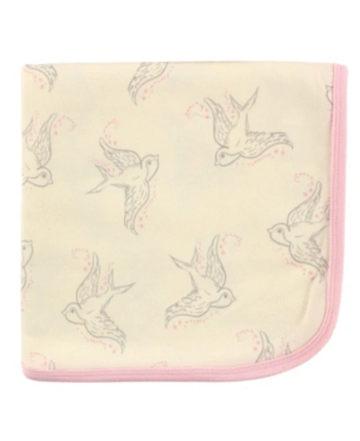 Touched By Nature Organic Cotton Receiving/swaddle Blanket, One Size In Bird