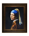 LA PASTICHE BY OVERSTOCKART GIRL WITH A PEARL EARRING WITH VEINE D'OR SCOOP FRAME, 26.5" X 30.5"