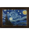 LA PASTICHE BY OVERSTOCKART STARRY NIGHT WITH VEINE D'OR SCOOP FRAME, 30.5" X 42.5"