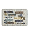 Laural Home Beach Front Kitchen Mat In Heather Gray