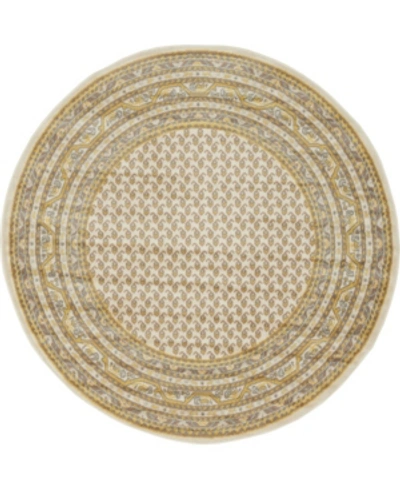 Bridgeport Home Closeout! Bayshore Home Axbridge Axb1 5' X 5' Round Area Rug In Beige