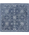 Ralph Lauren Etienne Lrl6603n Navy And Ivory 5' X 5' Square Area Rug In Navy
