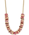 STYLE & CO SEMI-BEADED STRAND NECKLACE, 26" + 3" EXTENDER, CREATED FOR MACY'S
