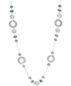 STYLE & CO STONE, BEAD & OPEN CIRCLE STATION NECKLACE, 42" + 3" EXTENDER, CREATED FOR MACY'S