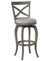 Hillsdale Ellendale Swivel Bar Height Stool In Cream