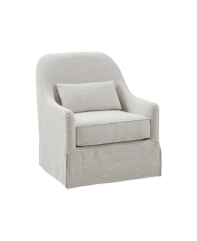 Furniture Madison Park Theo Swivel Glider Chair In Ivory