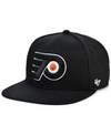47 Brand Philadelphia Flyers No Shot Snapback Cap In Black
