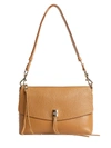 Rebecca Minkoff Darren Leather Shoulder Bag In Cool Tan