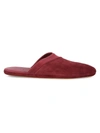 JOHN LOBB MEN'S SUEDE & LEATHER SLIPPERS,0400013273085