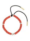 ADINA REYTER DESIGN KITS RED JASPER, ROSE QUARTZ & DIAMOND LEATHER CORD FOR LOVE BRACELET,400013483649