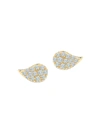 Birks Women's Pétale 18k Yellow Gold & Diamond Stud Earrings