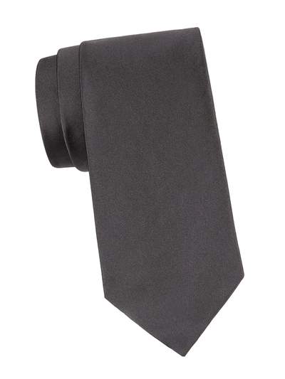 Polo Ralph Lauren Peau De Soie Silk Tie In Grey