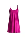 La Perla Silk Chemise In Fuchsia