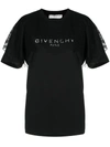 GIVENCHY FLORAL LACE PANEL T-SHIRT