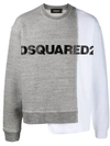 DSQUARED2 DECONSTRUCTED LOGO-PRINT SWEATSHIRT