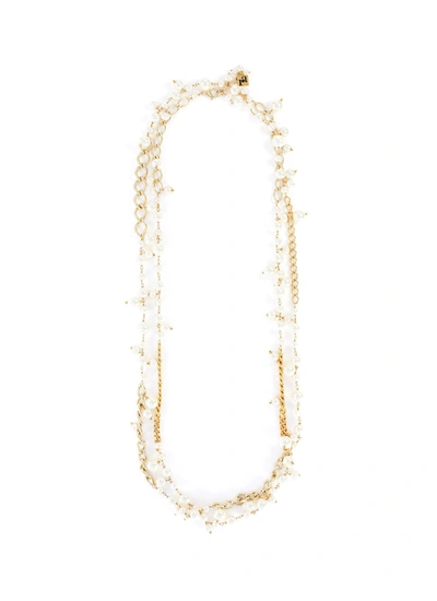 Rosantica 'comedy' Pearl Layered Necklace In Metallic