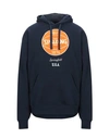 Spalding Hooded Sweatshirt In Dark Blue