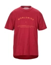 LOW BRAND LOW BRAND MAN T-SHIRT RED SIZE 4 COTTON,12532023XS 4