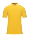 Fred Perry Polo Shirt In Yellow