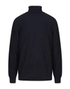Vneck Turtlenecks In Dark Blue