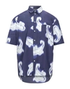 Msgm Shirts In Dark Blue