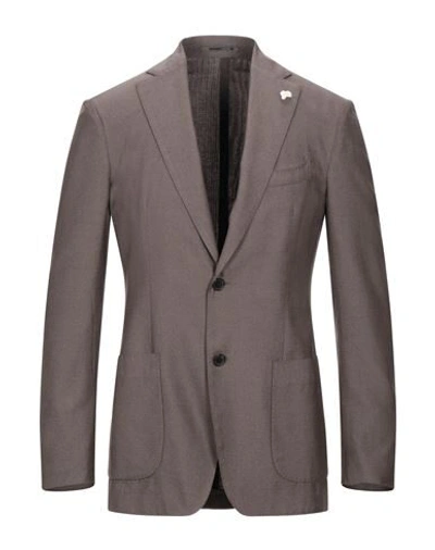 Lardini Suit Jackets In Beige