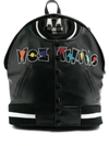 MOSCHINO EMBROIDERED-LOGO JACKET-STYLE BACKPACK