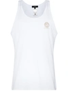 Versace Medusa-print Scoop-neck Tank Top In White