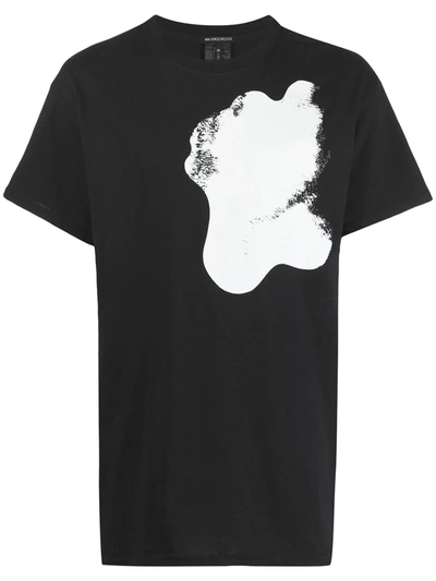 Ann Demeulemeester Le Faune Abstract Print T-shirt In Black