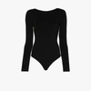 Wolford Memphis Long-sleeve Bodysuit In Black