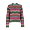 MISSONI MISSONI WOMEN'S GREEN WOOL SWEATER,2DN003082K007IS307C 40